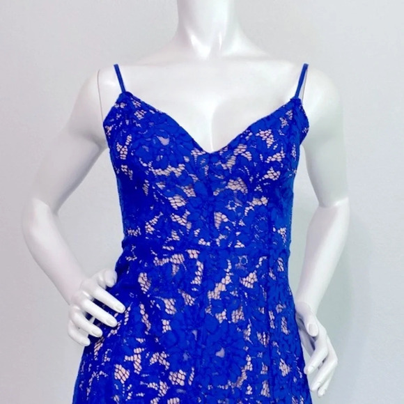 Lulus One Wish Royal Blue Lace Midi Dress Size S - Picture 5 of 10